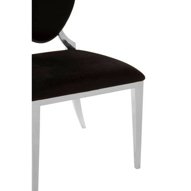 Eliza Black Velvet Dining Chair - PN Home