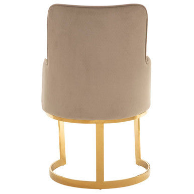 Eliza Beige Velvet Dining Chair - PN Home