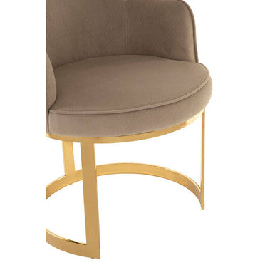 Eliza Beige Velvet Dining Chair - PN Home