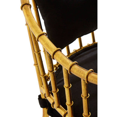 Monroe Gold Frame Accent Armchair - PN Home
