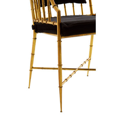 Monroe Gold Frame Accent Armchair - PN Home