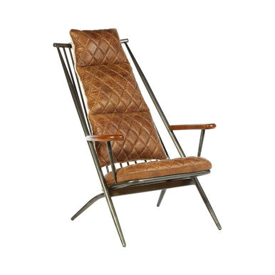 Hoxton Light Brown Leather Chair - PN Home