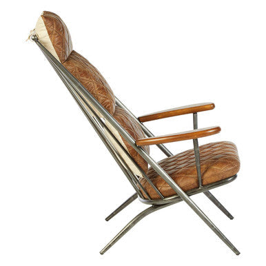 Hoxton Light Brown Leather Chair - PN Home
