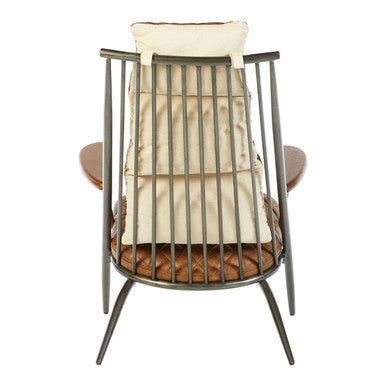 Hoxton Light Brown Leather Chair - PN Home
