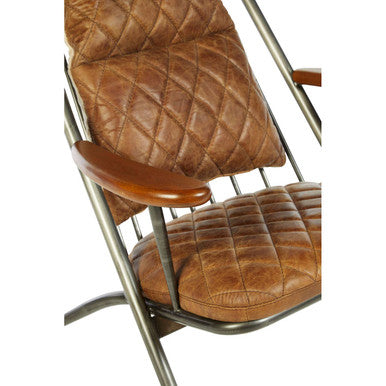 Hoxton Light Brown Leather Chair - PN Home