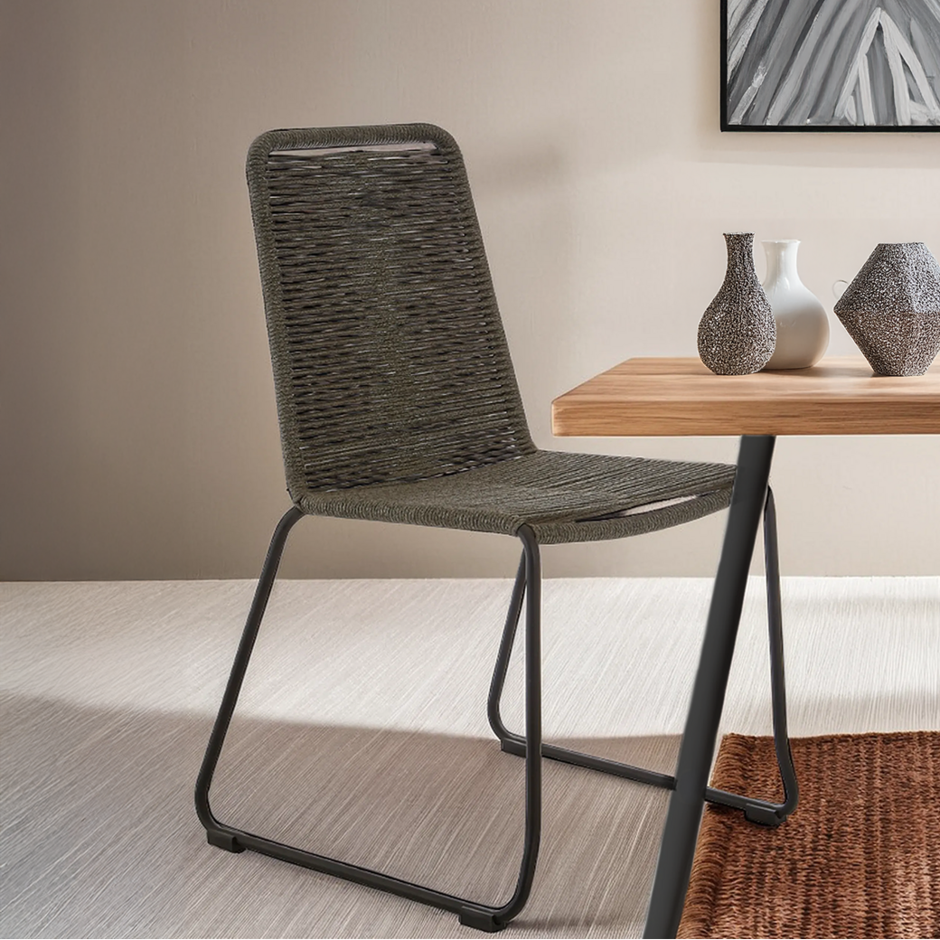 Sisal Grey Rope Chair - PN Home