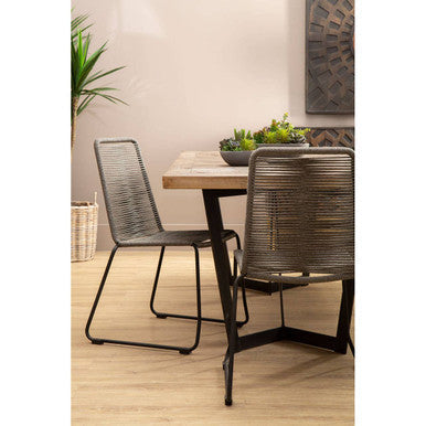 Sisal Grey Rope Chair - PN Home