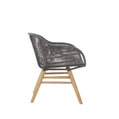 Sisal Grey Rope Armchair - PN Home