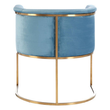 Mias Blue Velvet Chair - PN Home