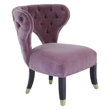 Villi Lilac Velvet Accent Chair - PN Home