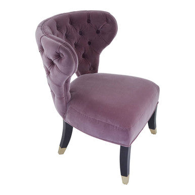 Villi Lilac Velvet Accent Chair - PN Home