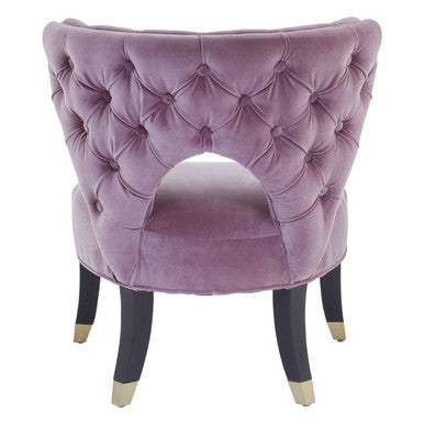 Villi Lilac Velvet Accent Chair - PN Home