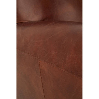 Victor Coffee Leather Classic Armchair