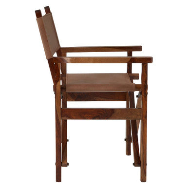 Buffalo Brown Leather Folding Chair
