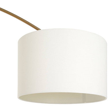 Hubert Brass Finish Arc Floor Lamp