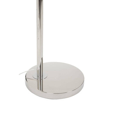 Hubert Nickel Finish Arc Floor Lamp - PN Home