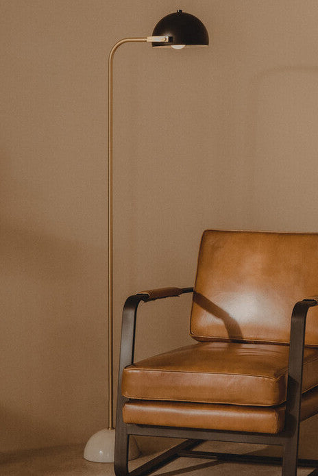 Murdoch Floor Lamp With Black Shade - PN Home