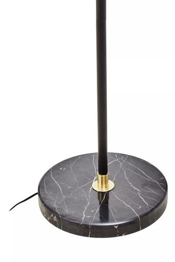 Newton Gold Finish Metal Shade Floor Lamp - PN Home