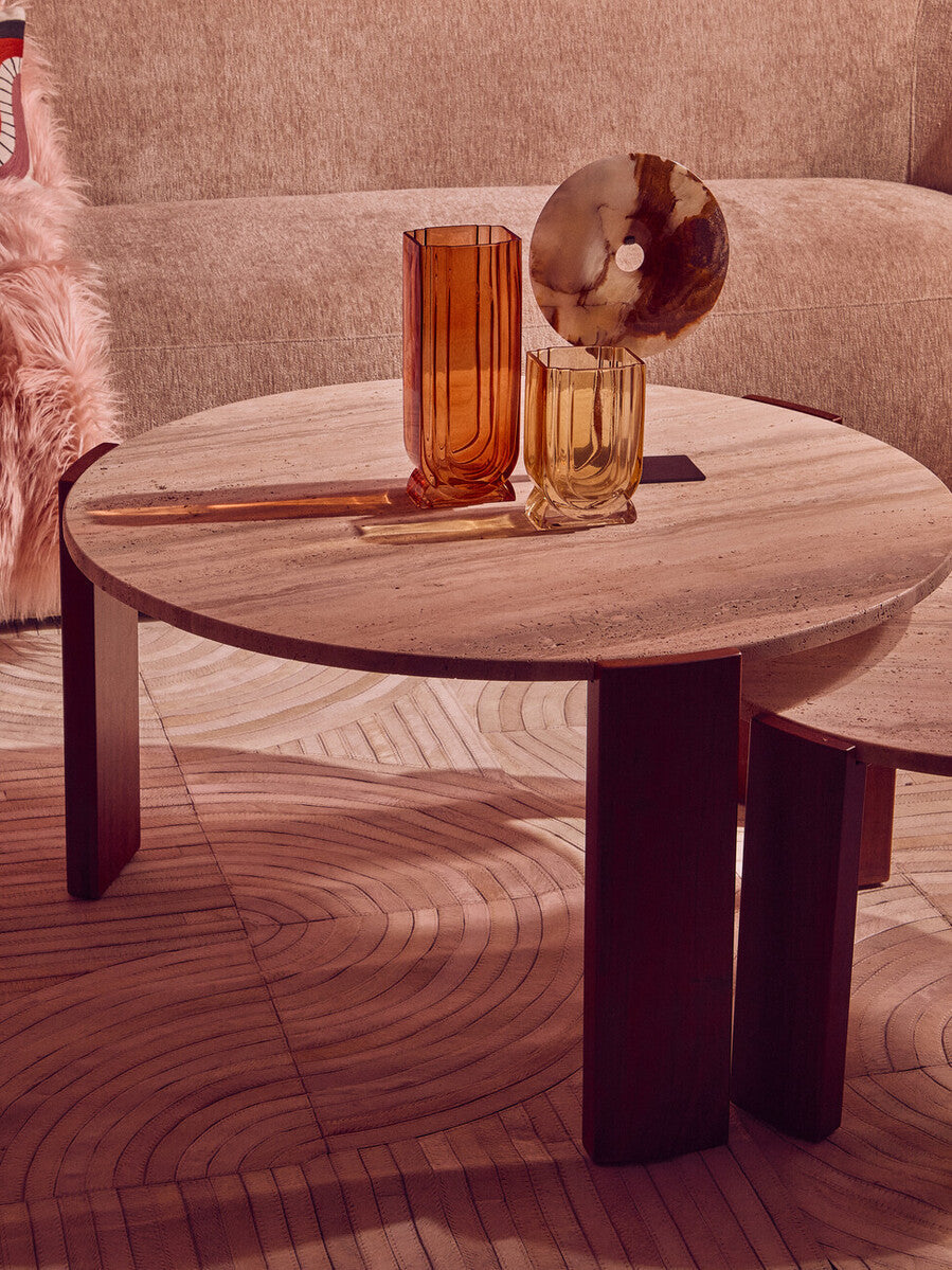 Bosie Safira Large Natural Hair On Leather Rug - PN Home