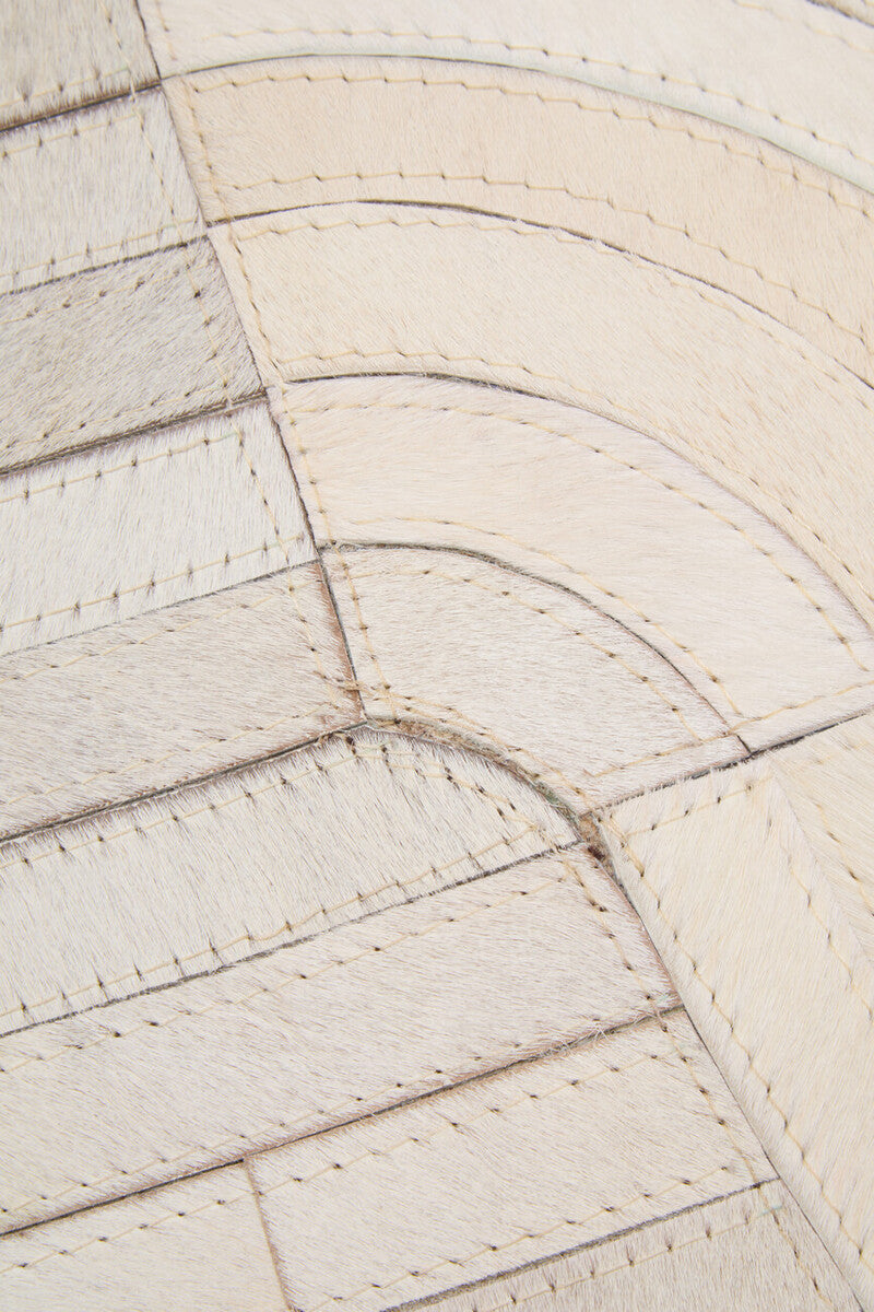 Bosie Safira Large Natural Hair On Leather Rug - PN Home