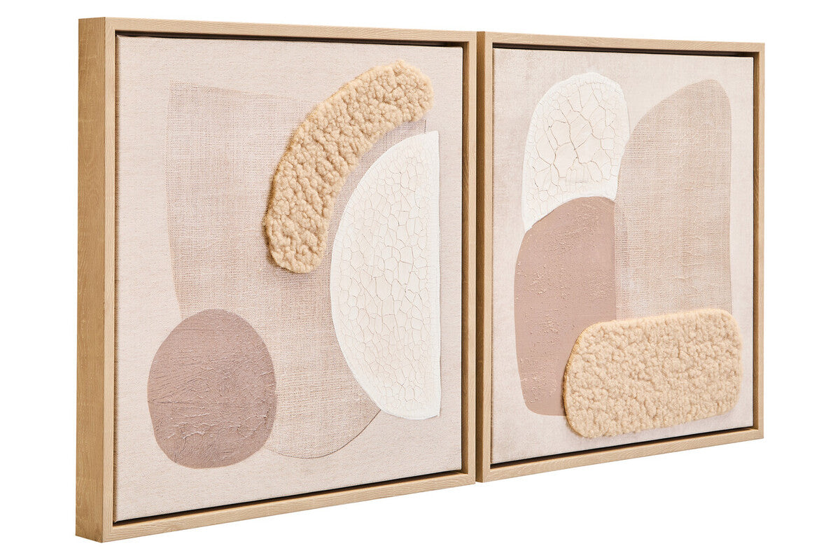 Astratto Set Of 2 Natural Textured Wall Art - PN Home