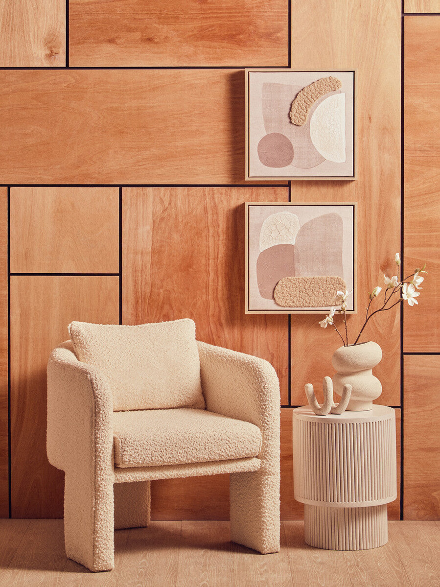 Astratto Set Of 2 Natural Textured Wall Art - PN Home