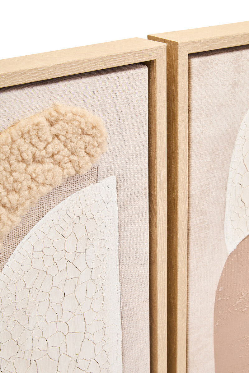 Astratto Set Of 2 Natural Textured Wall Art - PN Home