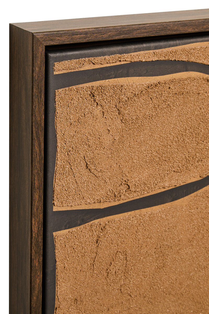 Astratto Set Of 2 Brown and Black Textured Wall Art - PN Home