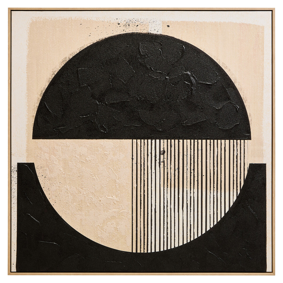 Astratto Black and Cream Wall Art - PN Home