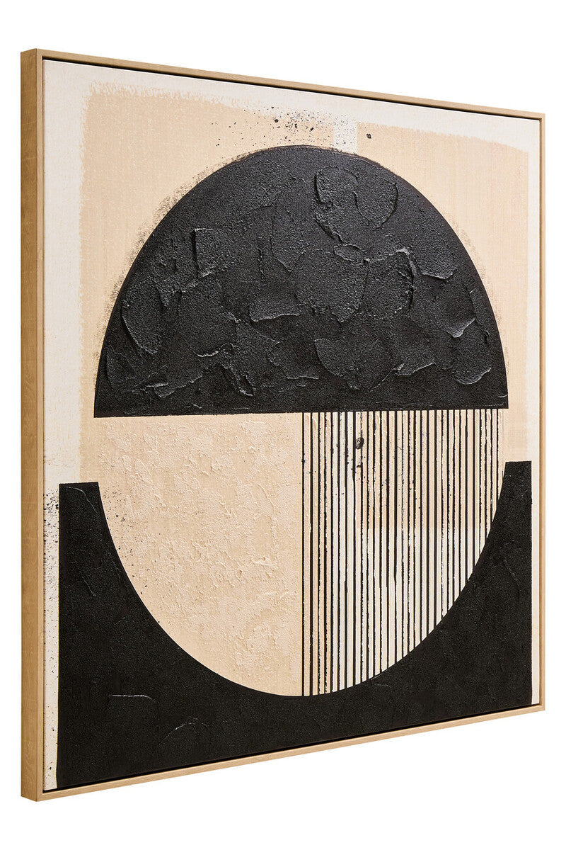 Astratto Black and Cream Wall Art - PN Home