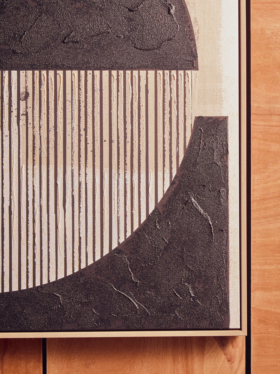 Astratto Black and Cream Wall Art - PN Home