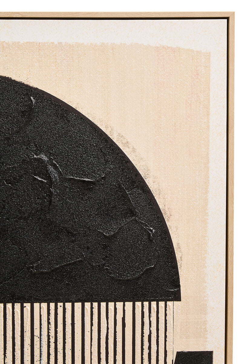 Astratto Black and Cream Wall Art - PN Home