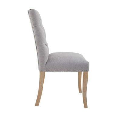Kensington Townhouse Grey Linen Dining Chair - PN Home