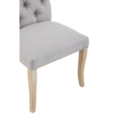 Kensington Townhouse Grey Linen Dining Chair - PN Home