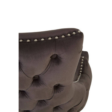 Kensington Townhouse brown Velvet Dining Chair