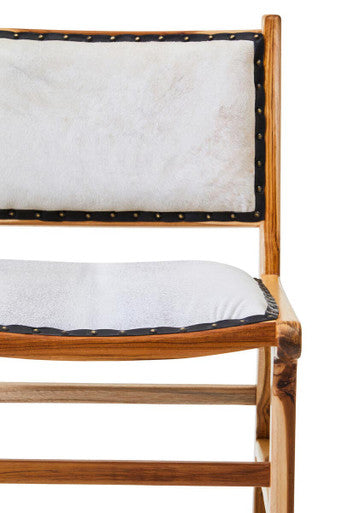 Kendari Dining Chair With Natural Cow Leather
