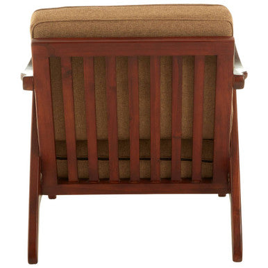 Kendari Chair with Light Brown Fabric Cushion