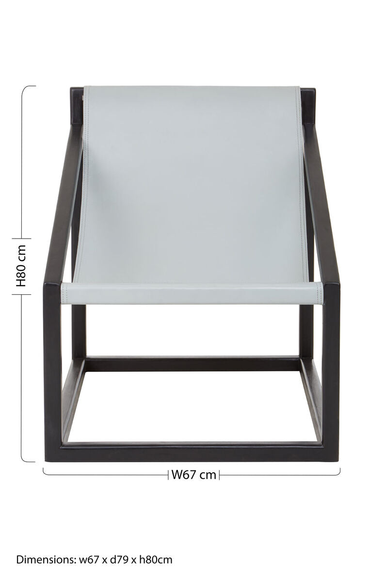 Kendari Grey Cubic Frame Chair - PN Home
