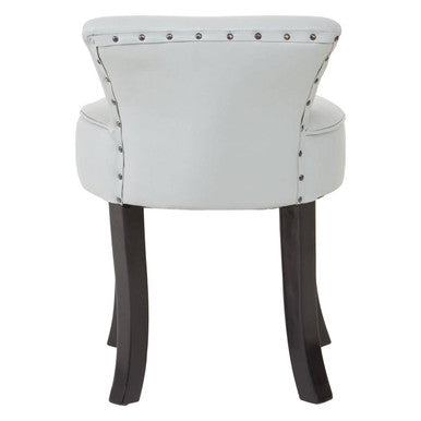 Kendari Grey Leather Rounded Chair - PN Home
