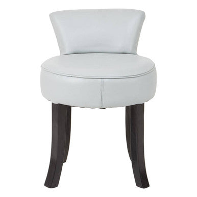 Kendari Grey Leather Rounded Chair - PN Home