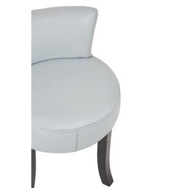 Kendari Grey Leather Rounded Chair - PN Home