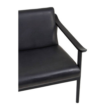 Kendari Black Leather Chair