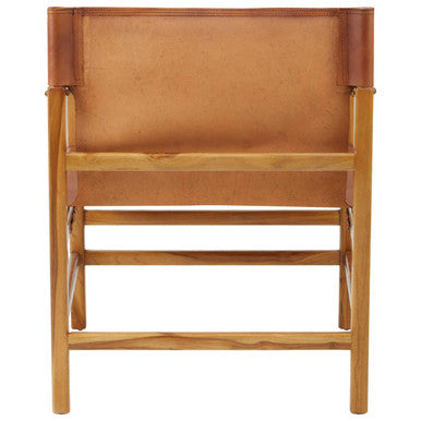Kendari Brown Cow Leather Chair - PN Home