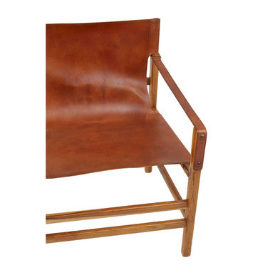 Kendari Brown Cow Leather Chair - PN Home