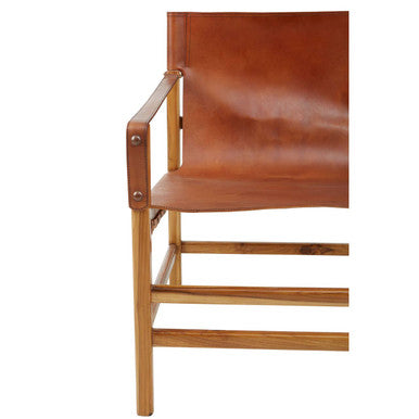 Kendari Brown Cow Leather Chair - PN Home