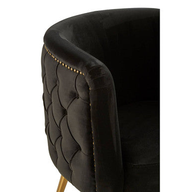 Manhattan Black Tub Chair - PN Home