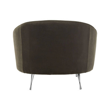 Manhattan Grey Velvet Armchair