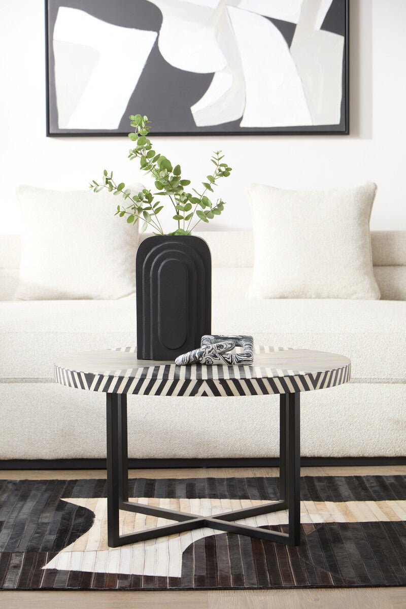 Boho Cross Base Coffee Table