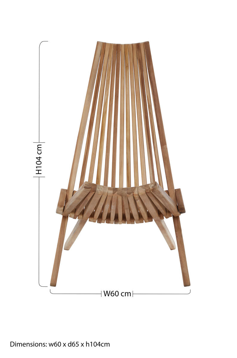 Manado Wooden Lounge Chair - PN Home