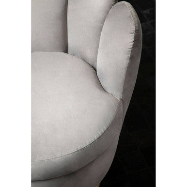Beauly Grey Velvet Accent Chair
